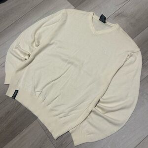 Men's Y2K Akademiks Cream Sweater Size Small
